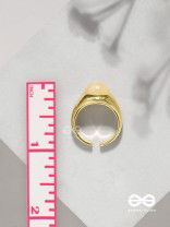 The Latte Lullaby - Golden Ring (Adjustable)