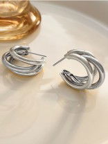 The Elegant Statement Makers - Silver Stud Earrings