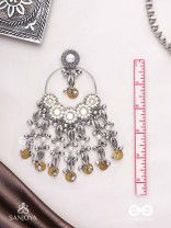 Pakshas - The Shore Craft - Shells, Beads And Coins Hand Embroidered Earrings