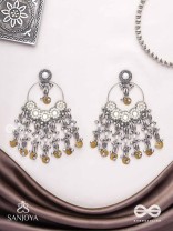 Pakshas - The Shore Craft - Shells, Beads And Coins Hand Embroidered Earrings