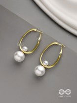 Pearl Orbit- Pearl Hoop Detachable Earrings