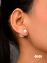 Pearl Orbit- Pearl Hoop Detachable Earrings