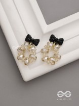 Bow Brilliance- Sparkling Bow Earrings
