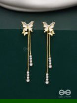 Wings of Glamour- Butterfly Dangle Earrings