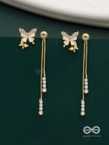 Wings of Glamour- Butterfly Dangle Earrings