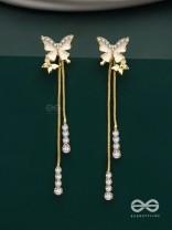 Wings of Glamour- Butterfly Dangle Earrings