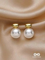 Lustrous Pearls- Subtle Stud Earrings