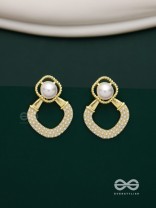 Celestial Pearls- Elegant pearl earrings