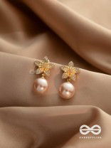Twinkle Glow - Starry Pearl Earrings