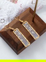 GOLDEN MIRAGE - GLITTER RESIN EARRINGS