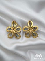 CRYSTAL GLOW - GLASS EARRINGS INLAID WITH CUBIC ZICRONIA STONES