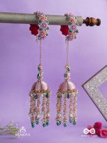 MADHUVRATA - SPRING BLOOM - DELICATE EMBROIDERED KALEERE WITH BANGLES WITH FLORAL MOTIFS, BEADS AND PEARL DROPS