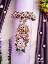 MADHUVRATA - SPRING BLOOM - DELICATE EMBROIDERED HAATHPHOOL WITH FLORAL MOTIFS, BEADS AND PEARLS