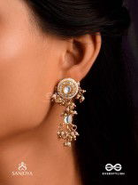 HIRANYA - GOLDEN GRACE - CLASSIC PEARLEARRINGS WITH DELICATE GOLD ACCENTS