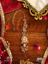 HIRANYA - GOLDEN GRACE - CLASSIC PEARL MAANGTIKA WITH DELICATE GOLD ACCENTS