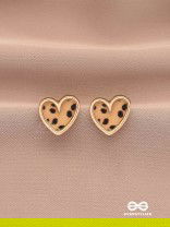 JUNGLE ROMANCE - STYLISH LEOPARD PRINT STUDS