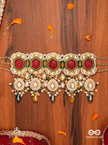 SURYAPRABHA - SUN’S AURA- LUXE HERITAGE KUNDAN CHOKER WITH PEARLS, BEADS AND GEMSTONES