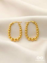 SUNBURST HOOPS – DELICATE DROP-SHAPED STAINLESS STEEL EARRINGS