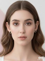 NOIR TIMEPIECE- TIMELESS BLACK AND GOLD STUDS