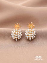 PEARL PINE- EXQUISITE PEARL CLUSTER EARRINGS