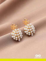 PEARL PINE- EXQUISITE PEARL CLUSTER EARRINGS