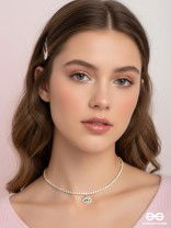 EVIL EYE SPARK- DAINTY CHOKER WITH CRYSTALS