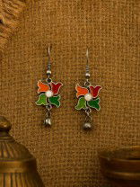 FESTIVE SPIN – VIBRANT PETAL EARRINGS