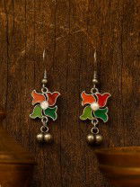 FESTIVE SPIN – VIBRANT PETAL EARRINGS