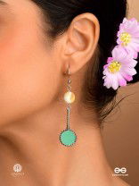 OASIS DROP - OXIDISED LONG EARRINGS