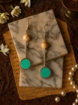 OASIS DROP - OXIDISED LONG EARRINGS