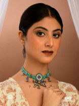 BOHO BEAT - MULTI-CHARM ENAMELLED CHOKER