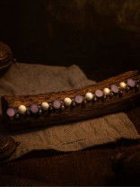 LAVENDER LINK - OXIDISED CHAIN NECKLACE