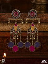 GULAL BEATS - ENAMEL DANGLE EARRING
