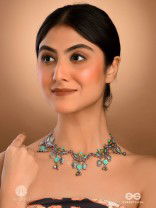 MINT BLOOM - VIBRANT ENAMEL NECKLACE