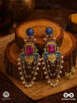 NAVRANG LOOP – STATEMENT ENAMEL EARRING
