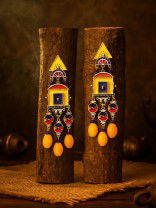 RANG MANTRA - GEOMETRIC OXIDISED EARRING