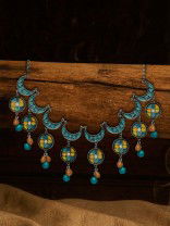 MOHRA MOODS - VIBRANT TURQUOISE CHOKER 