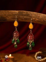 BOHO GREENERY – ENAMELLED EARRINGS WITH NATURE-INSPIRED CHARM