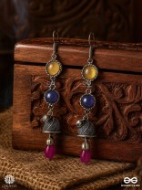 COLOR POP – OXIDISED DROP EARRINGS