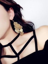 Golden mirage leaves dangling earrings