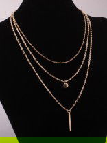 Forever upping the style game, multilayered dainty necklace