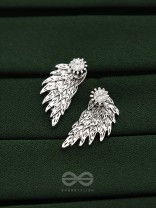 The Winged Solitaire Ear Jackets