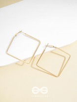 Eternally Stylish Golden Square hoops
