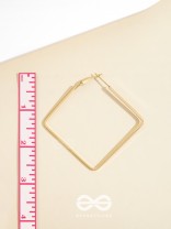 Eternally Stylish Golden Square hoops