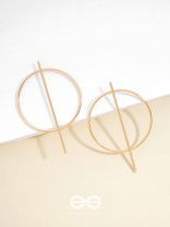 An Elegant Delight Golden Geometric Earrings