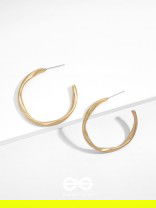 The Subtle Affirmation Golden Twists Hoop Earrings