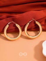 A Fashionista’s Dream - Glittering gold loops