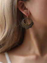 The Ethnic Royale - Golden Oxidised Earrings