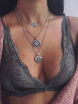 The Layered Spirituality - Oxidised Chain Necklace