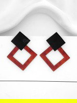 The Geometric Chic - Leopard Acrylic Studs